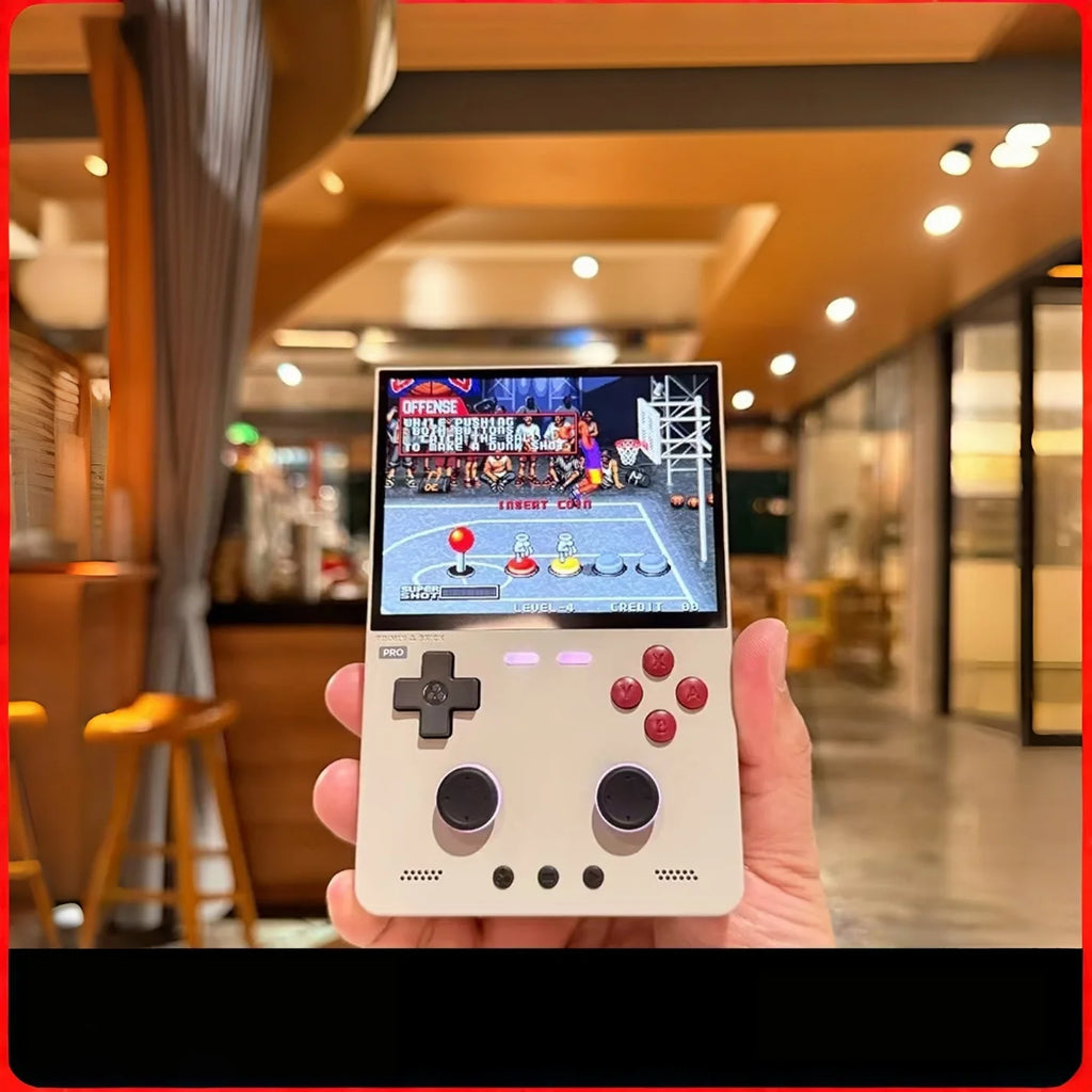 TRIMUI BRICK PRO Handheld Game Console 3.95'' IPS Screen RGB Top Light Dual Hall Joysticks  A133P Linux 4.9 System 5000mAhGifts