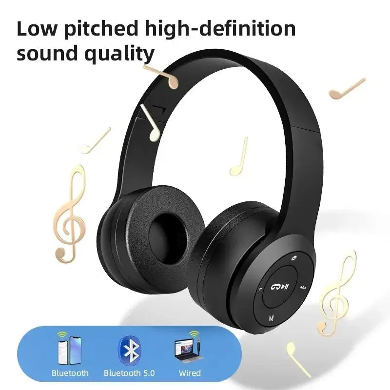 Bluetooth Wireless Sports Gaming Headset Black