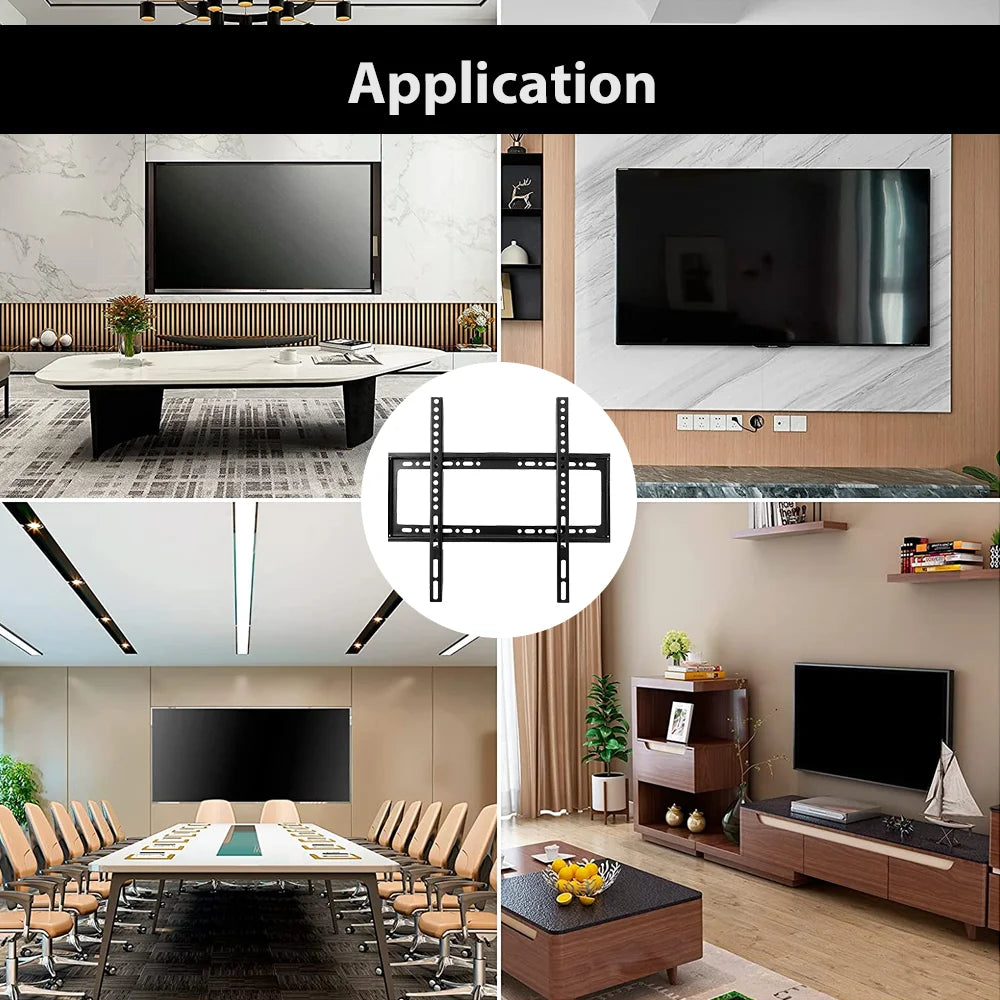 32-60 inch TV Wall Mount Bracket Universal Flat Panel TV Frame Adjustable TV Mount Monitor Holder with Level for LCD LED Monitor