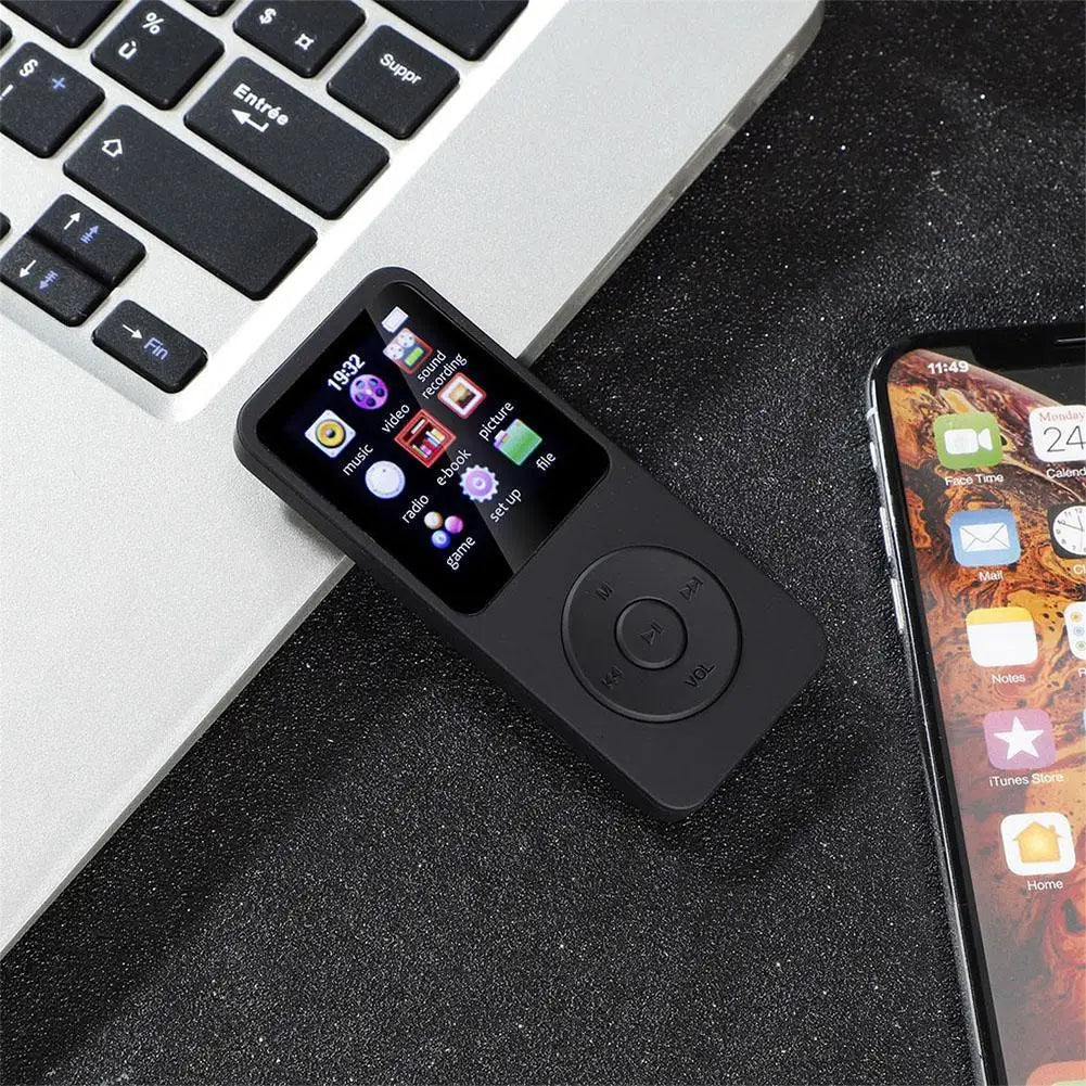 MP3 MP4 Player Bluetooth-Compatible5.0 Music Player 1.8in Color Screen Student Walkman with E-book/FM Radio/Recording
