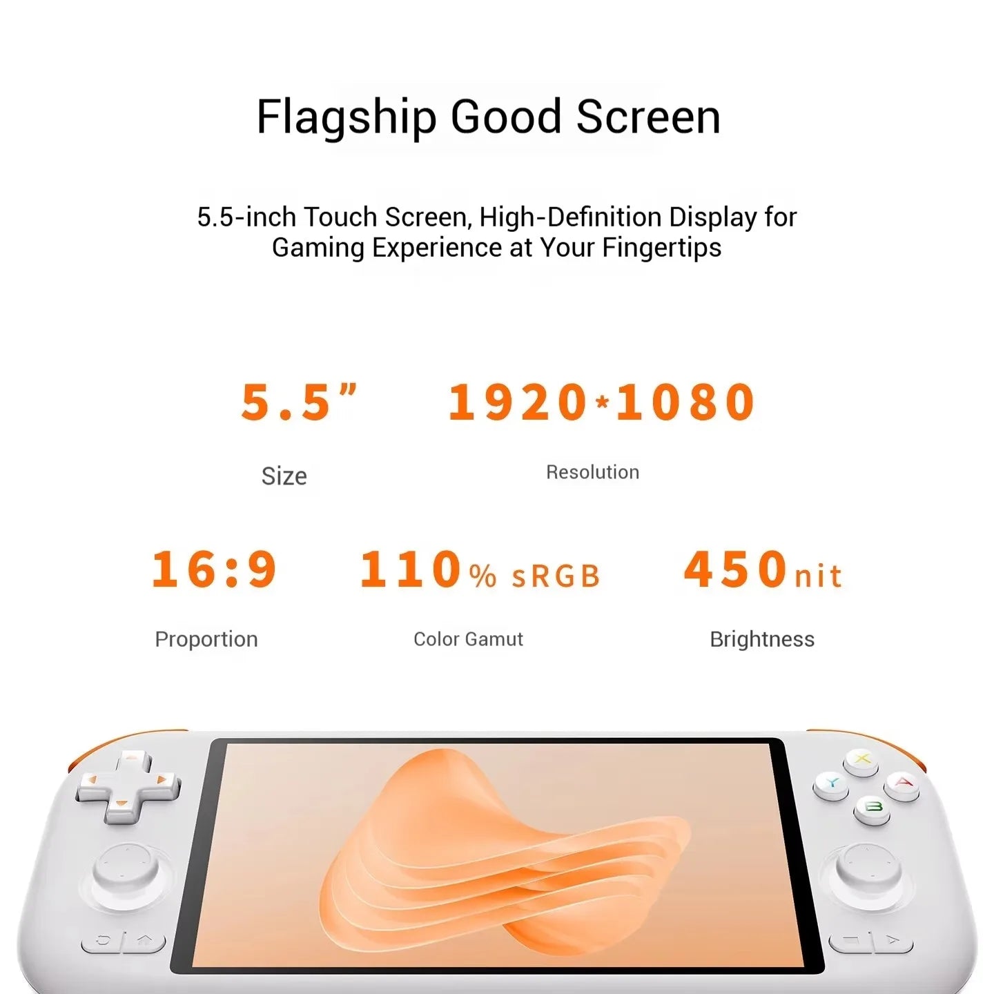 MANGMI AIR X Handheld Game Console Snapdragon 662 5000mAh Battery 5.5-inch Screen 15W Fast Charging Android 14 Video Game Player