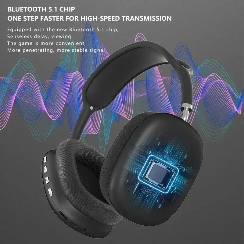 Wireless Bluetooth Gaming Headset Black