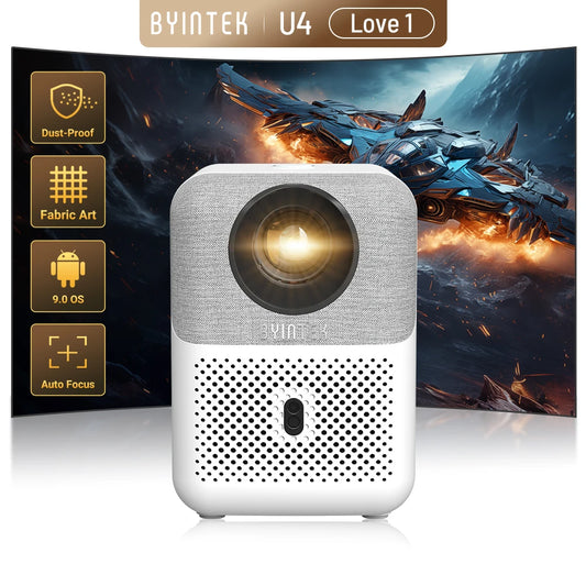 BYINTEK U4 LOVE  1 Projector 4K Smart 1080P Mini Home Theater Video Android WIFI for Smartphone Cinema