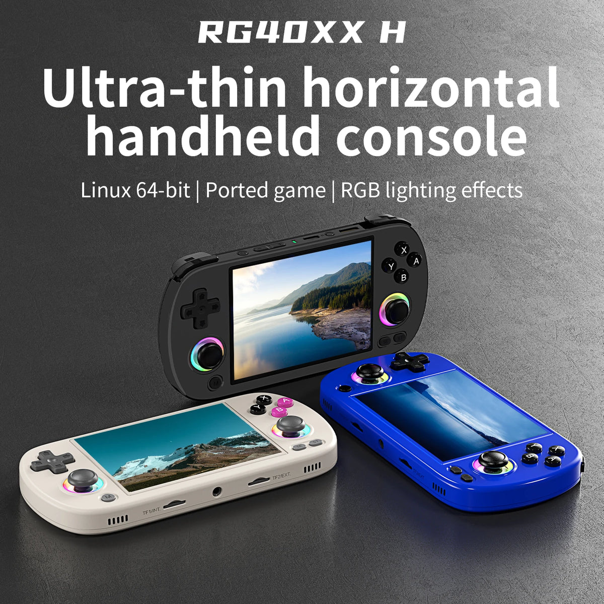 ANBERNIC RG CubeXX & RG40XX H & RG35XX H Retro Handheld Game Console H700 Linux  64-bit 5000 Video Games Supports WIFI Bluetooth
