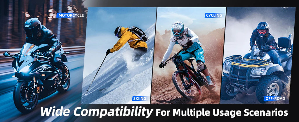 Moman Motorcycle Helmet Bluetooth Intercom Helmet Headset CP-S 8 Riders 2000M Group Helmet Communication System Motorbike