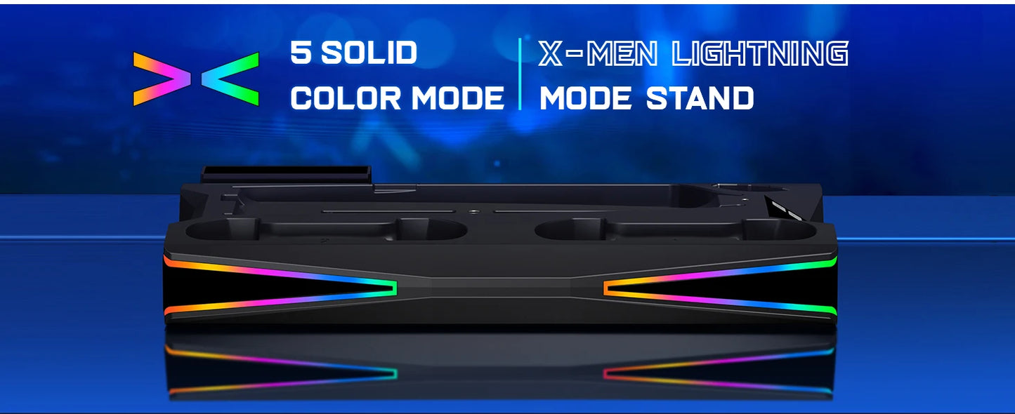 BEBONCOOL S7001 Vertical Stand For NEW PlayStation 5 Slim/PlayStation 5 Cooling Station Notebook-Grade Cooler PS5 Charger