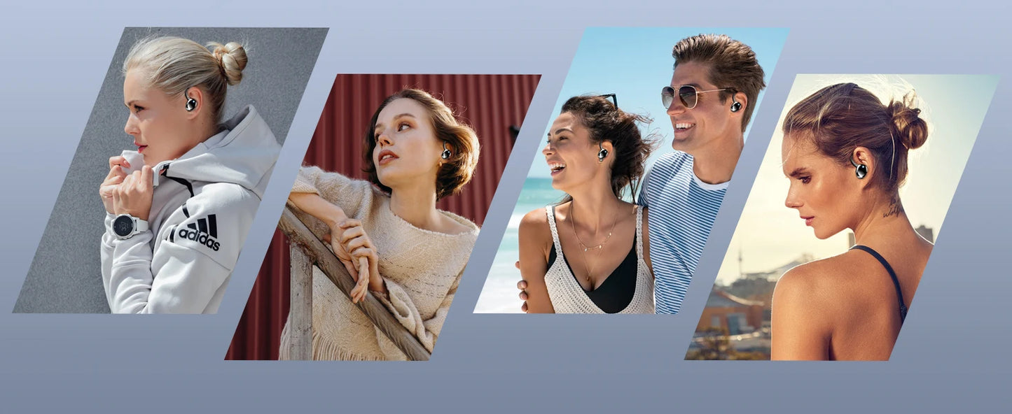 Wireless Earbuds, Bluetooth 5.3 Earbuds Stereo Bass, In-Ear Noise Cancelling Mic, Earphones IP7 Waterproof Sports, 40H Playback.