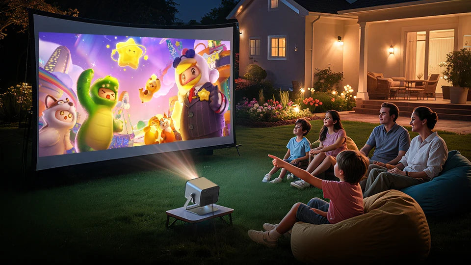BYINTEK R90 Max Magic 4 Max Full HD 1080P Projector 4K Google TV 11.0  DLP 2200 ANSI Lumens 3D 4K Supported