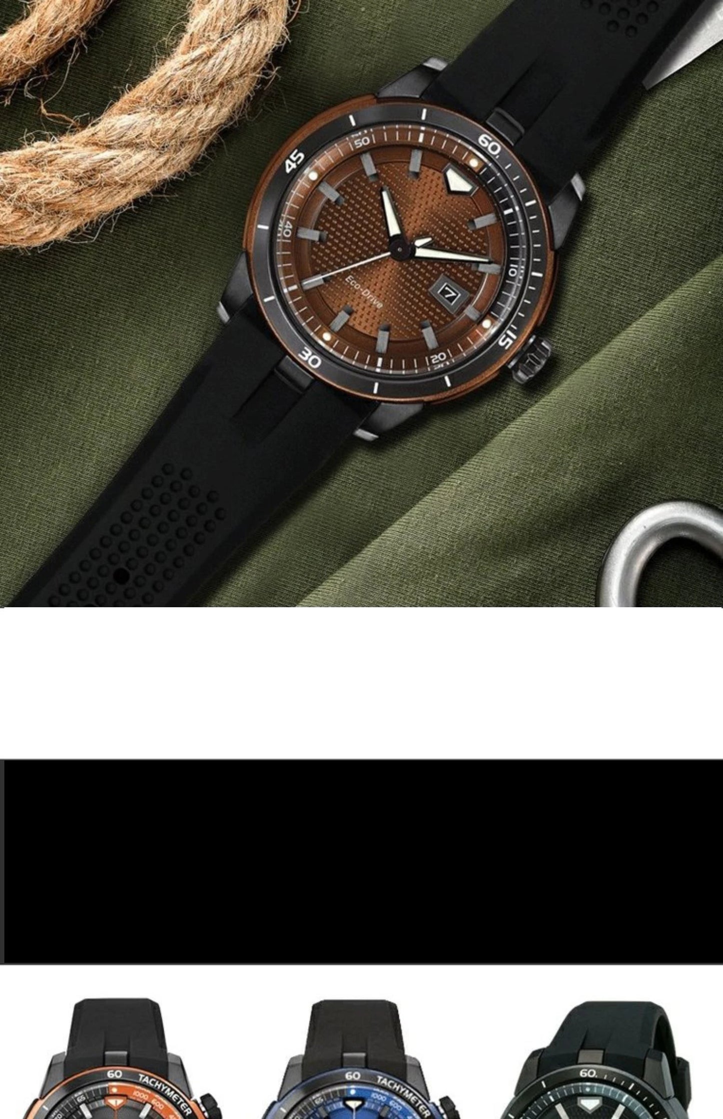 Silicone Strap For Citizen Eco-Drive CA4154 4155 AW1476 1475 1477 Bracelet 24mm Men Rubber Replacement Watch band Accessories