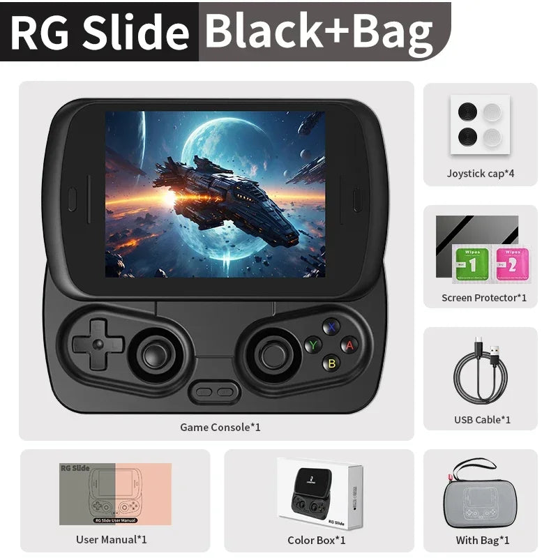 ANBERNIC RG Slide Handheld Game Console 4.7-inch LTPS In-Cell Screen Retro Video Game Consoles  Android13 120HZ PSP PS2 Boy Gift
