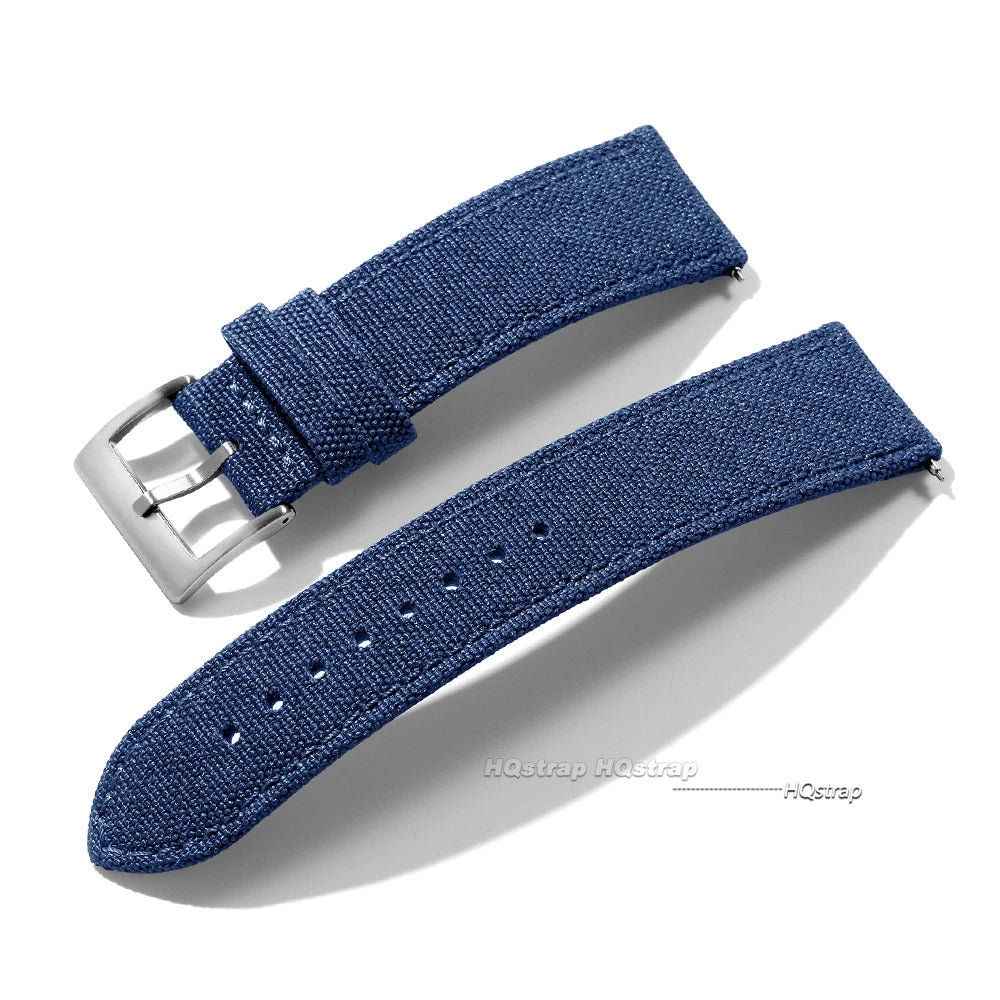 Sailcloth Watch Strap 20mm 22mm for Seiko Band Waterproof Fabric Watchband Quick Release Wristband High Quality Women Men Belt