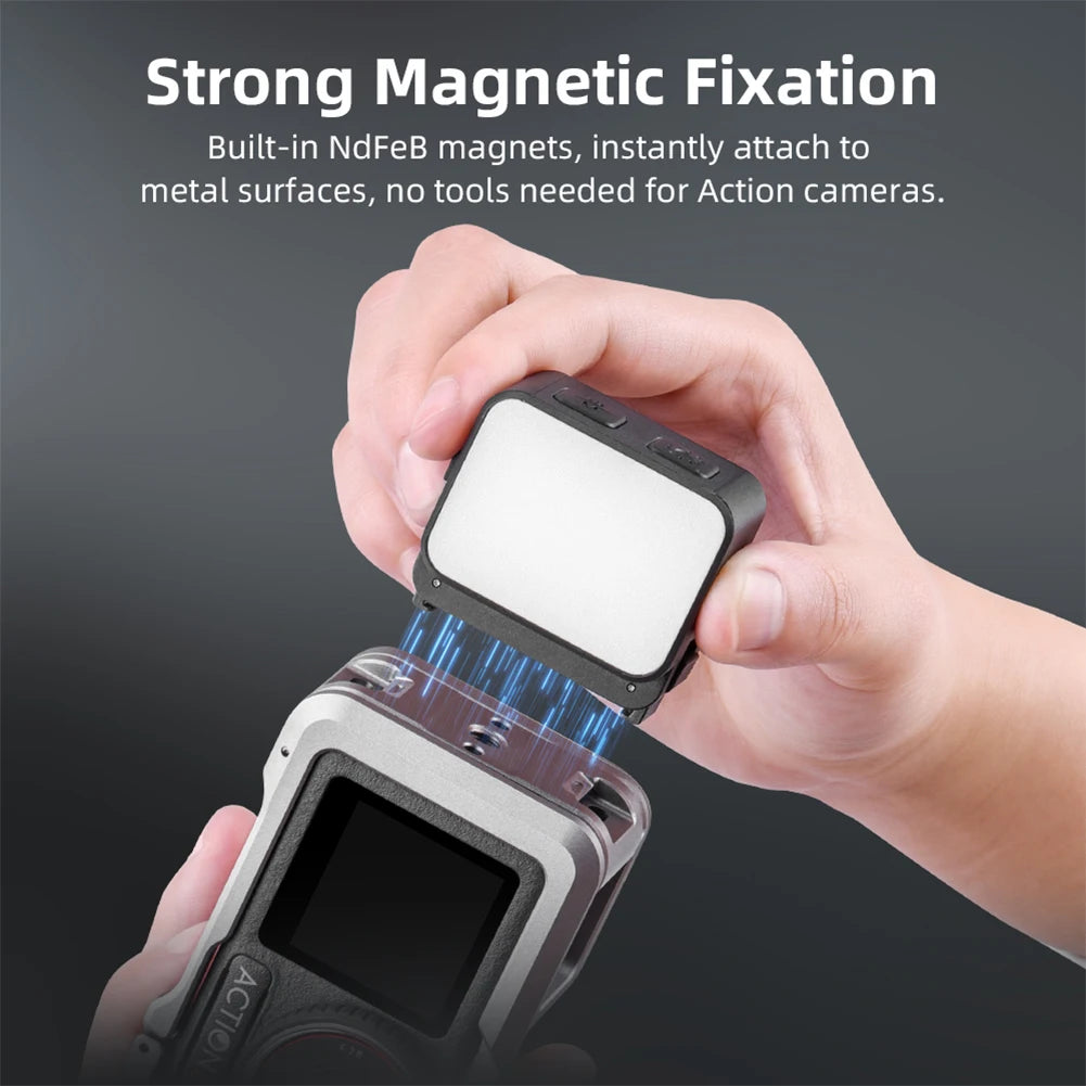 1/2 Pcs Magnetic Fill Light for DJI Osmo Pocket 3 Rechargeable LED Video Light Photography Lighting Sports Camera Accessories