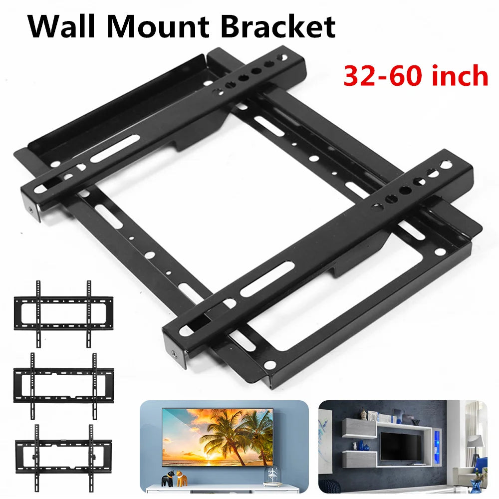 32-60 inch TV Wall Mount Bracket Universal Flat Panel TV Frame Adjustable TV Mount Monitor Holder with Level for LCD LED Monitor
