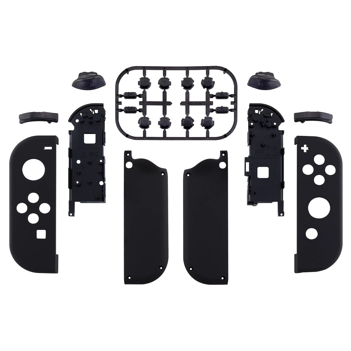 eXtremeRate DIY Replacement Shell Case for NS Switch & OLED JoyCon, Custom Controller Housing Cover With Full Set Buttons