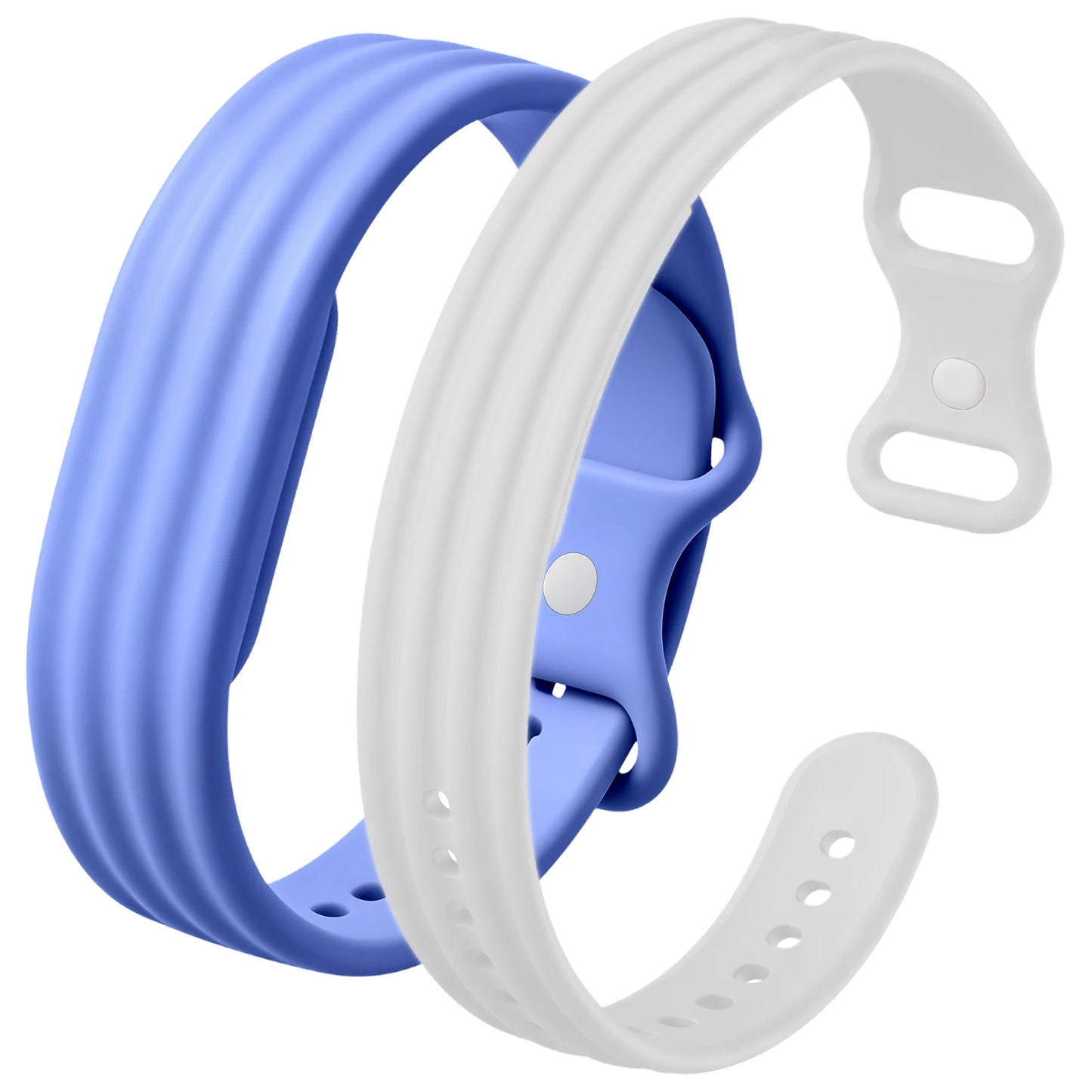 2Packs Replacement Strap,ElasticSilicone Loop Watch Band,Men Women Sport Daily Wear