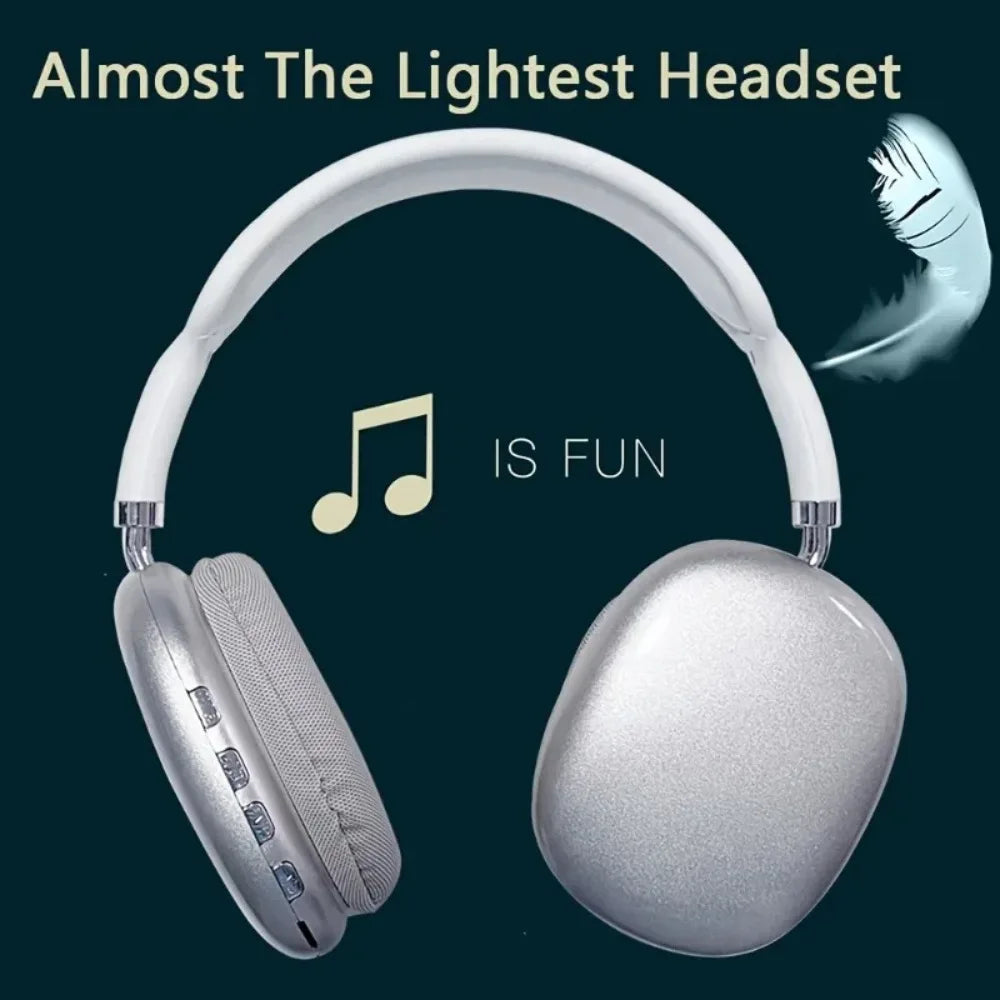 Wireless Bluetooth Over-Ear Headphones White