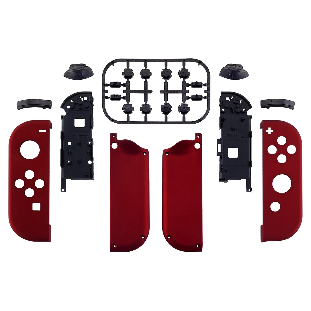 eXtremeRate DIY Replacement Shell Case for NS Switch & OLED JoyCon, Custom Controller Housing Cover With Full Set Buttons