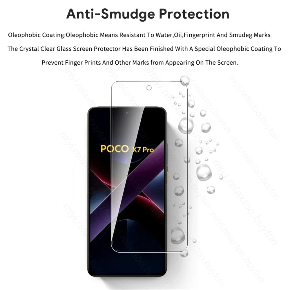 3To1 TPU Soft Cover For Xiaomi Poco X7 Pro 5G Case Protective Glass PocoX7Pro Camera Screen Protector Poko Little X7Pro X 7 Pro