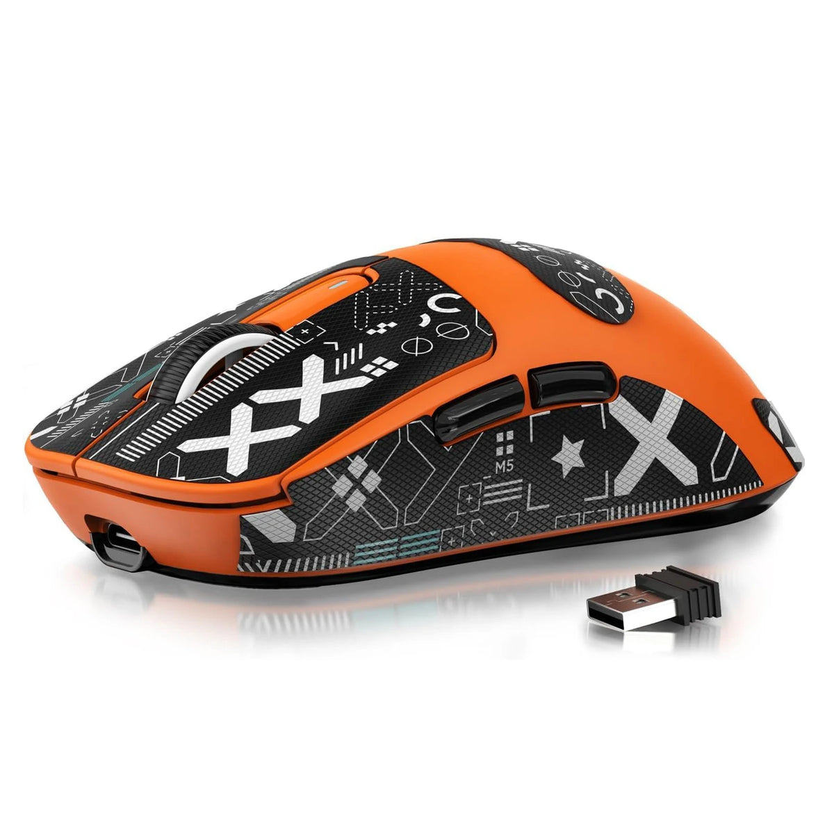 Wireless Gaming Mouse, 49g Tri-Mode,PAW3395 26K DPI Sensor, 200h Battery Life,5 Programmable Buttons