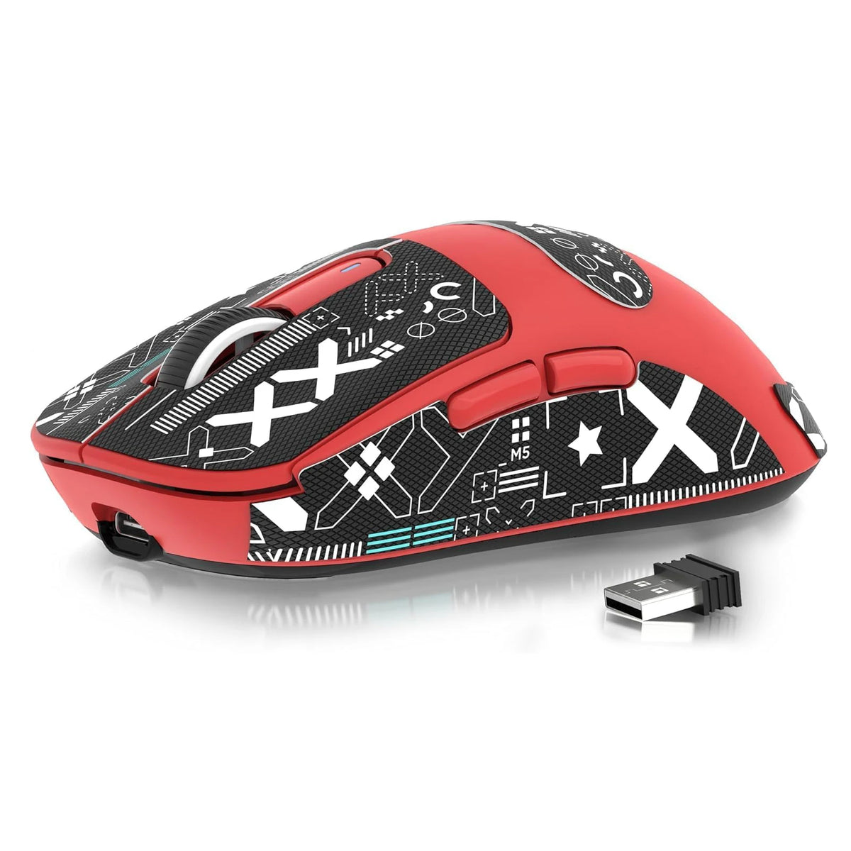 Wireless Gaming Mouse, 49g Tri-Mode,PAW3395 26K DPI Sensor, 200h Battery Life,5 Programmable Buttons