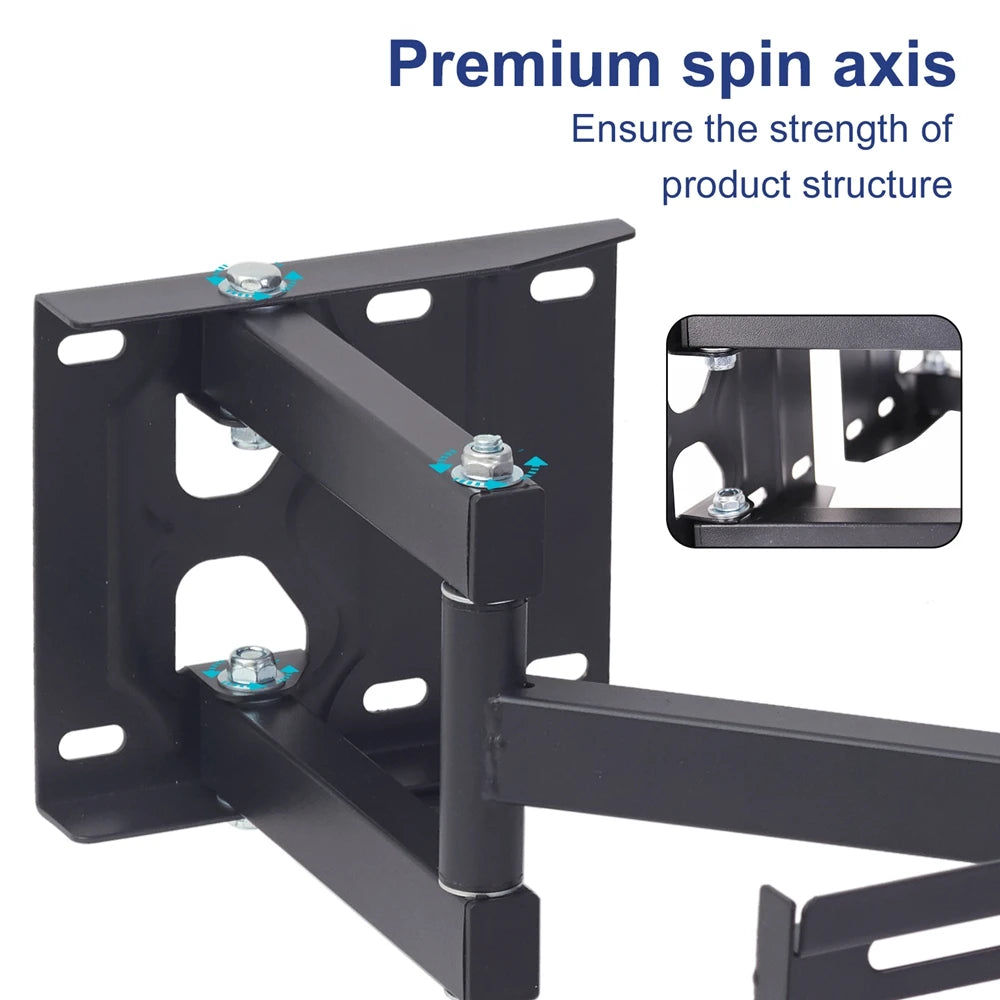 Corner TV Bracket Tilt and Swivel TV Wall Bracket Articulating Arm Full Motion TV Mount for 32-65 inch LCD Wall-mounted TV Stand