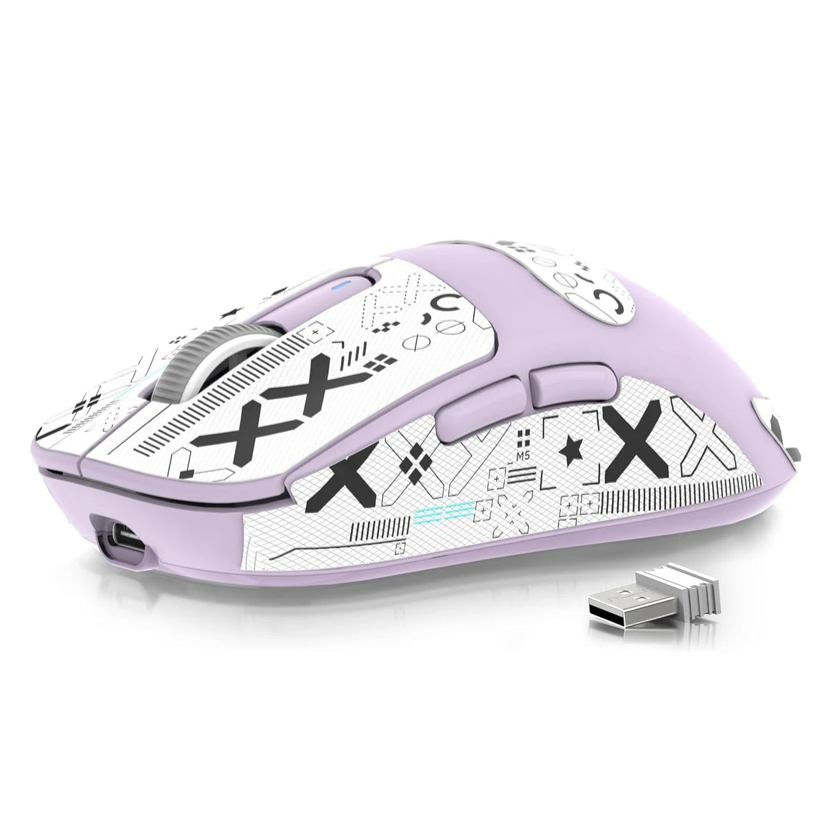 Wireless Gaming Mouse, 49g Tri-Mode,PAW3395 26K DPI Sensor, 200h Battery Life,5 Programmable Buttons