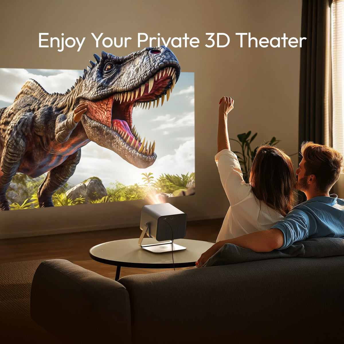 BYINTEK R90 Max Magic 4 Max Full HD 1080P Projector 4K Google TV 11.0  DLP 2200 ANSI Lumens 3D 4K Supported