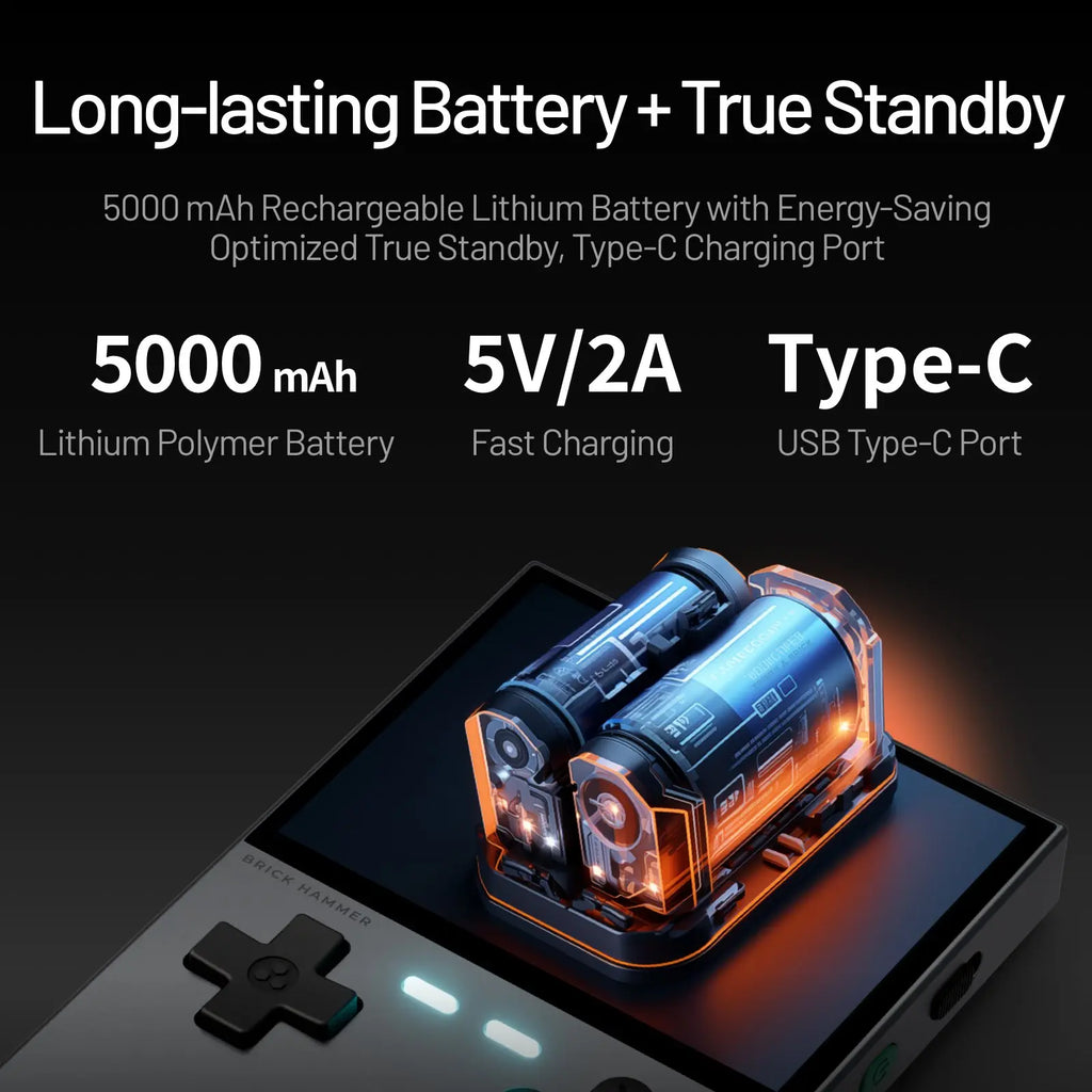 TRIMUI BRICK PRO Handheld Game Console 3.95'' IPS Screen RGB Top Light Dual Hall Joysticks  A133P Linux 4.9 System 5000mAhGifts