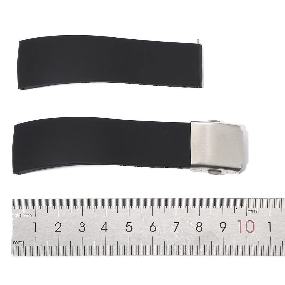 New Silicone Watch Strap 18mm 20mm 22mm 24mm for Seiko for Omega Universal Bracelet Quick Release Waterproof Rubber Wrist Band