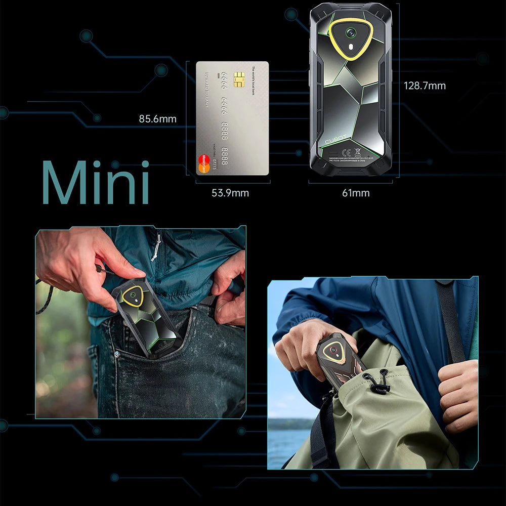[Ship From UK] Cubot KingKong Mini 4 4.7-Inch Display Rugged Smartphone 4700mAh 6GB+128GB NFC 48MP Camping Light Android 15