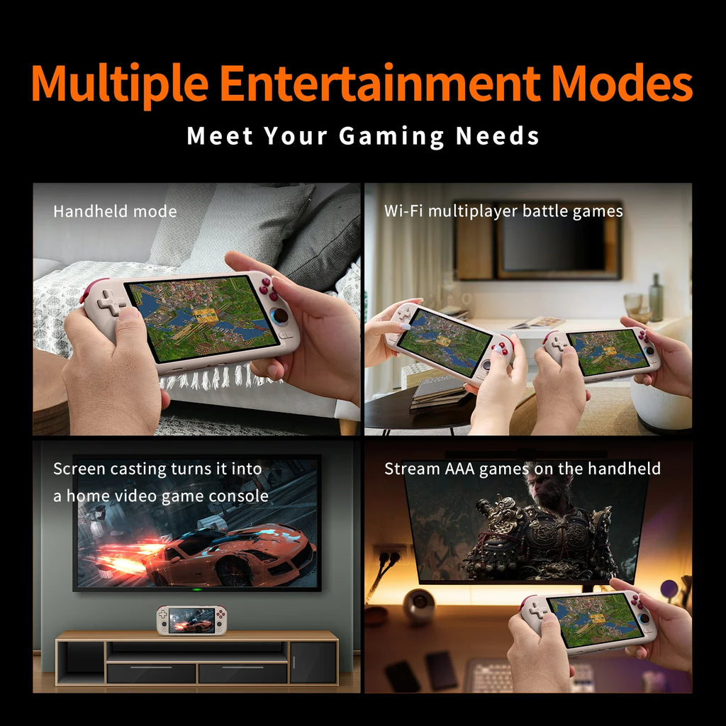 MANGMI AIR X Handheld Game Console Snapdragon 662 5000mAh Battery 5.5-inch Screen 15W Fast Charging Android 14 Video Game Player