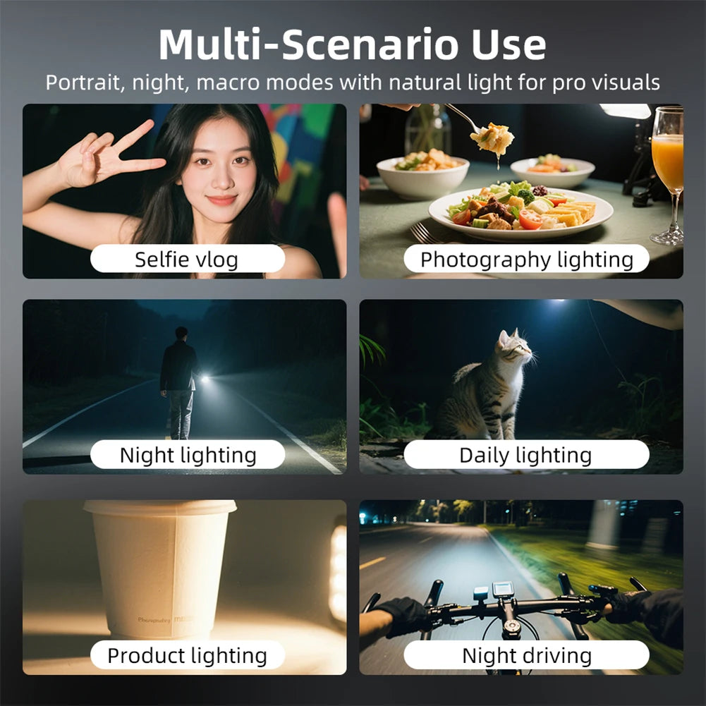 1/2 Pcs Magnetic Fill Light for DJI Osmo Pocket 3 Rechargeable LED Video Light Photography Lighting Sports Camera Accessories