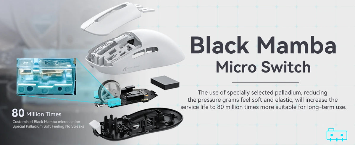 Wireless Gaming Mouse, 49g Tri-Mode,PAW3395 26K DPI Sensor, 200h Battery Life,5 Programmable Buttons