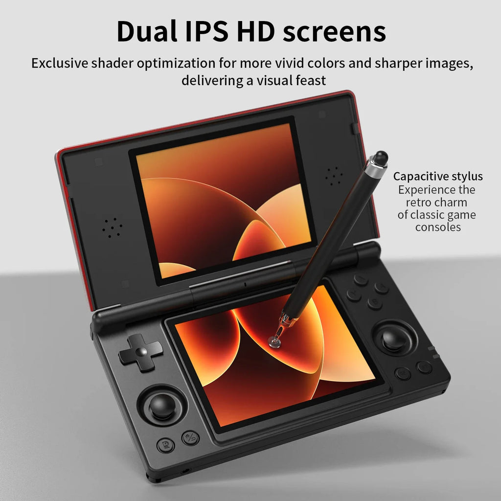 ANBERNIC RG DS Dual-screen Flip Handheld Game Console Video Games Player 4IPS Multi-touch Screen RK3568 Android14 PSP PS2 Game