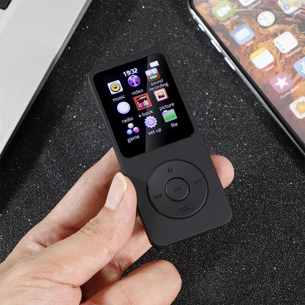 MP3 MP4 Player Bluetooth-Compatible5.0 Music Player 1.8in Color Screen Student Walkman with E-book/FM Radio/Recording