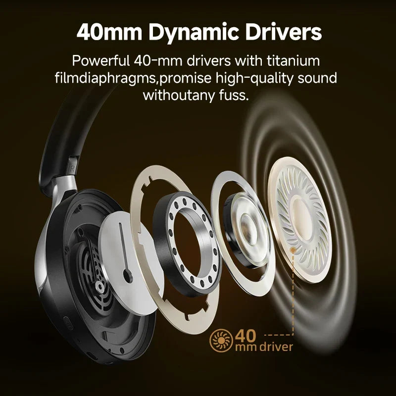 Wireless Over-Ear Headphones Black