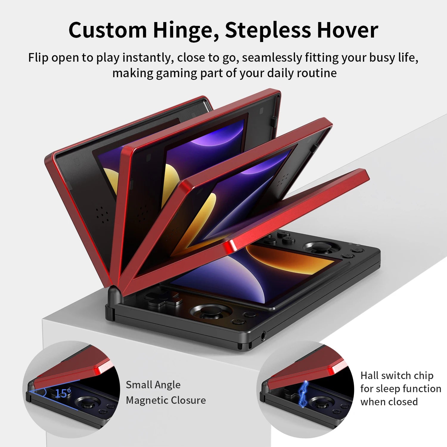 ANBERNIC RG DS Dual-screen Flip Handheld Game Console Video Games Player 4IPS Multi-touch Screen RK3568 Android14 PSP PS2 Game