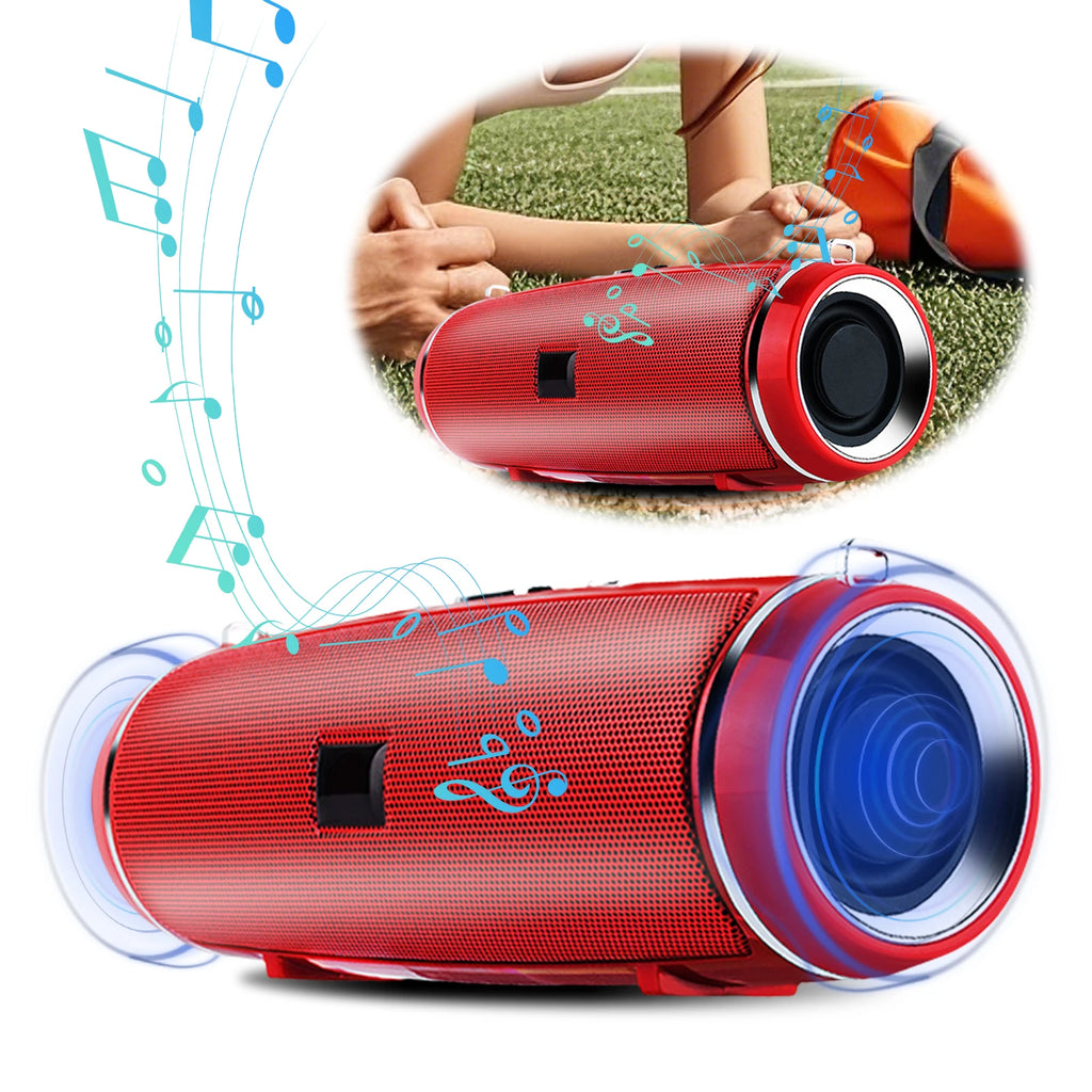 Ultra Loud Wireless Speaker with Shoulder Strap Full-Range Speakers Rechargeable Speaker Boombox for Outdoor Beach Pool Jobsite