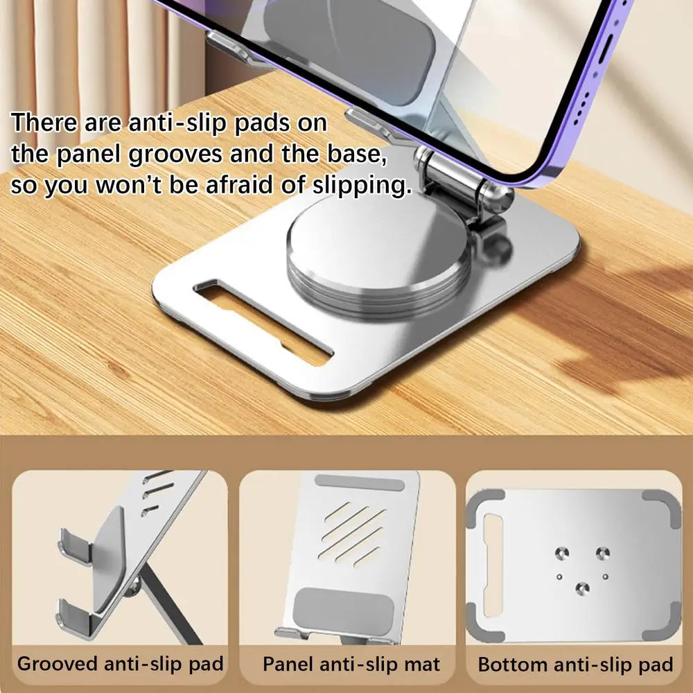 Foldable Phone Stand Desktop Stand Holder for Phone Portable Desktop Cellphone Dock Support for Bedroom Living Room Table