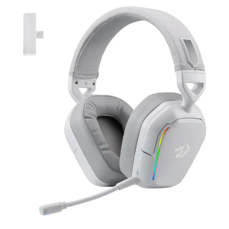 Redragon H868 3-Mode Wireless RGB 7.1 Surround Sound Noise-canceling Microphone Gaming Headset Over-Ear Headphones