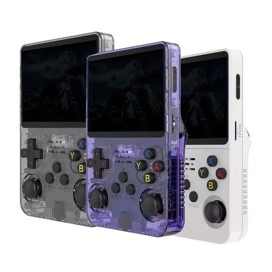 R36S Retro Video Handheld Device, Linux System, 3.5-inch IPS Screen, Built in 3000mAH Battery, Rechargeable Portable, 32G+64G TF