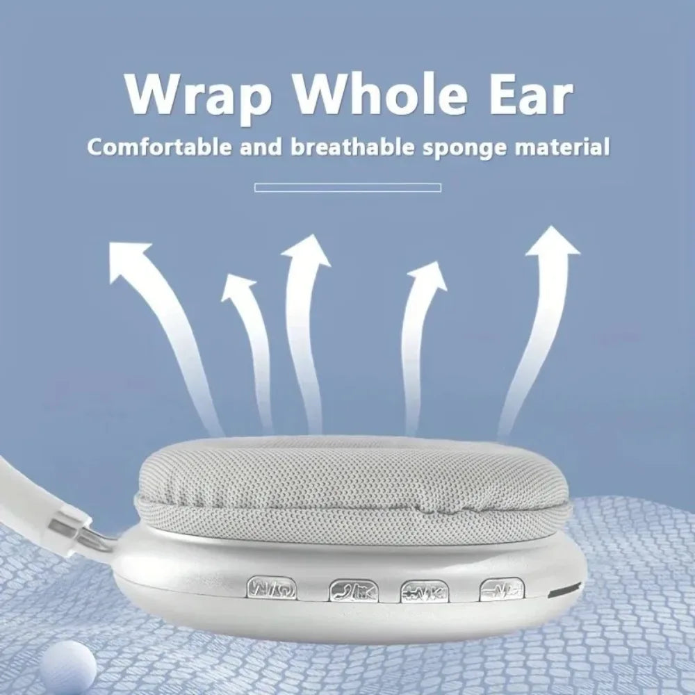 Wireless Bluetooth Over-Ear Headphones White