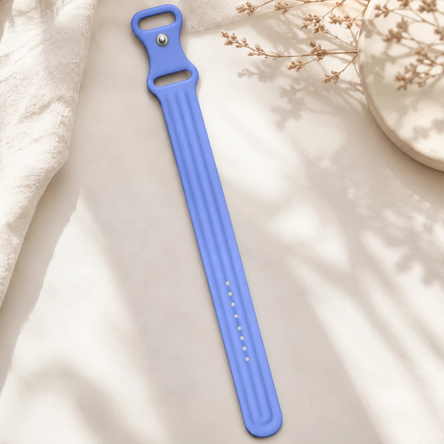 2Packs Replacement Strap,ElasticSilicone Loop Watch Band,Men Women Sport Daily Wear