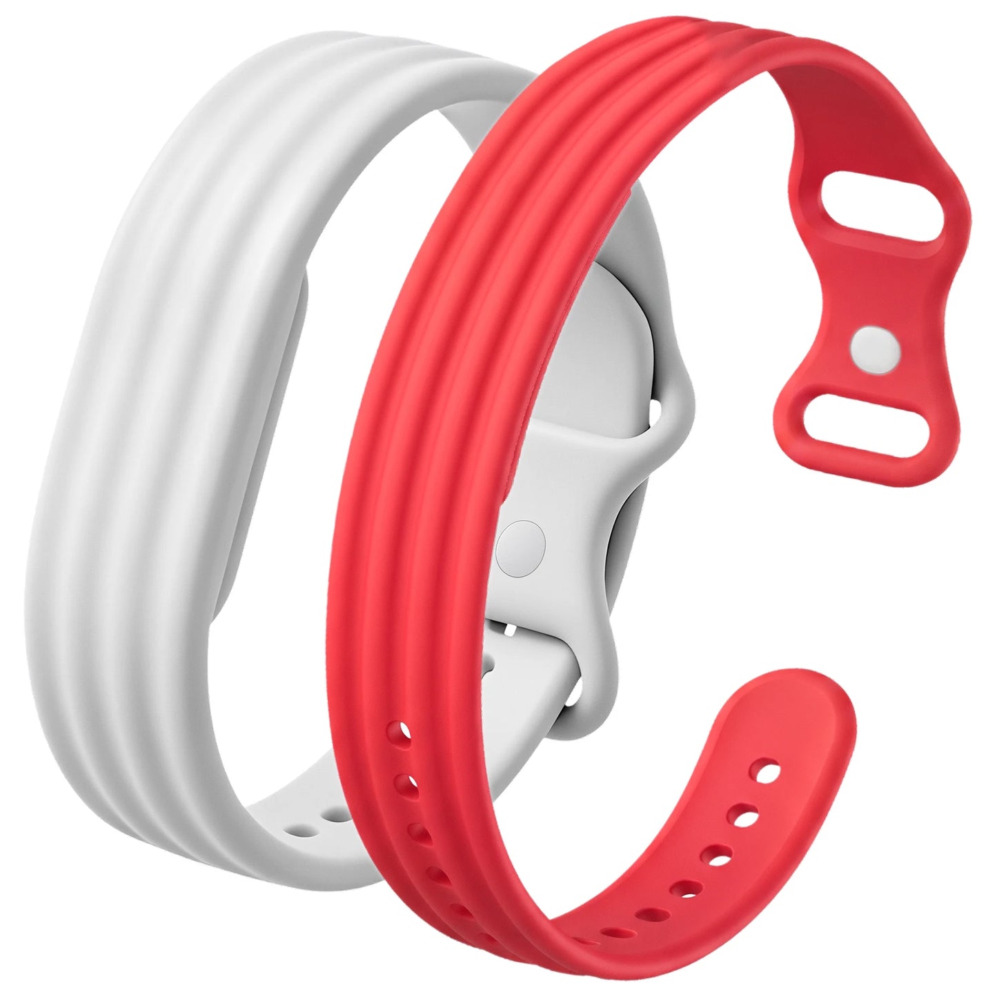 2Packs Replacement Strap,ElasticSilicone Loop Watch Band,Men Women Sport Daily Wear