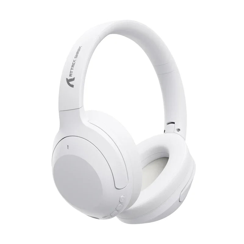 ATTACK SHARK G300 Wireless Active Noise Cancelling Headset, Bluetooth 5.3 Deep Bass HD Stereo Sound Over Ear, 20H Playtime, Built-in Mic Lightweight Design 3.5mm Gaming Headset