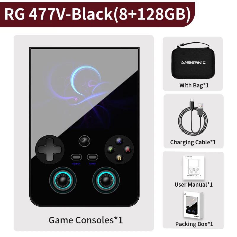 Anbernic RG477V Handheld Game Console 4.7" LTPS In-Cell Android 14 DSP Sound Effect Video Player Support AI RixelHK 1080p-DP Out