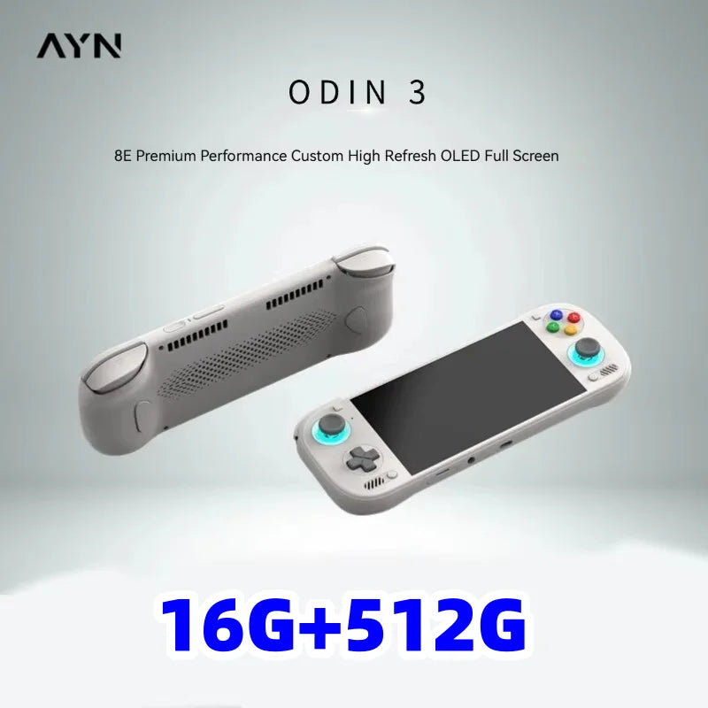 AYN Odin 3 Spielekonsole 6'' 1080P 120Hz AMOLED-Bildschirm Handheld mit 8000mAh Hall-Effekt-Joystick Handheld-Spielekonsole PSP PS2