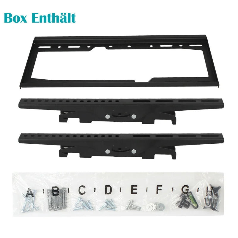 LED LCD TV Wall Mount Bracket Tilt Adjustable Strengthen TV Support 32-65inch Full Motion Wall Mount TVs Swivel Tilt Horizontal