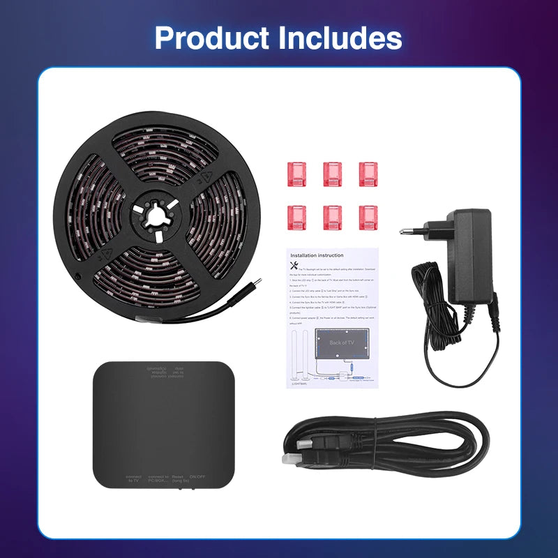 Sync Box Light Strip For 4K HDMI-Compatible 2.0 Device Sync Box Light Kit