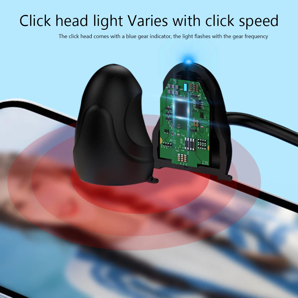 Mobile Phone Screen Auto Clicker with Digital Display & RGB Light Phone Auto Clicker for Games Live Broadcasts Deal Reward Tasks
